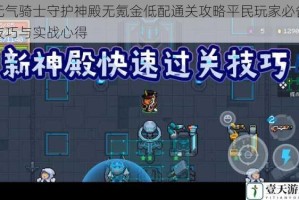 元气骑士守护神殿无氪金低配通关攻略平民玩家必备技巧与实战心得