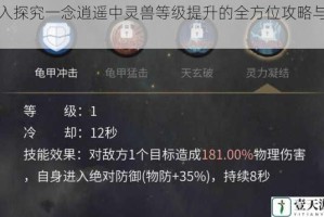 深入探究一念逍遥中灵兽等级提升的全方位攻略与技巧