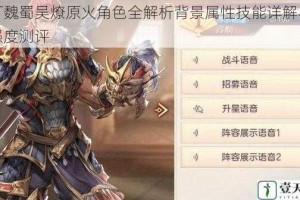 暴打魏蜀吴燎原火角色全解析背景属性技能详解与实战强度测评
