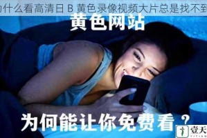 为什么看高清日 B 黄色录像视频大片总是找不到？