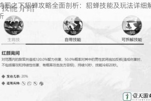 鸿图之下貂蝉攻略全面剖析：貂蝉技能及玩法详细解析