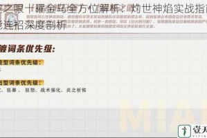 深空之眼十曜金乌全方位解析：灼世神焰实战指南与技能连招深度剖析