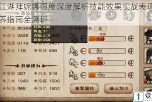 烟雨江湖拜妮娜强度深度解析技能效果实战表现与角色培养指南全测评