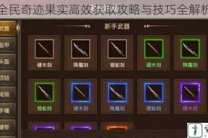 全民奇迹果实高效获取攻略与技巧全解析