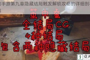 天谕手游第九章隐藏结局触发解锁攻略的详细剖析与详解