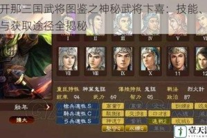 放开那三国武将图鉴之神秘武将卞喜：技能、属性与获取途径全揭秘