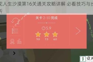 火花人生沙漠第16关通关攻略详解 必看技巧与步骤解析