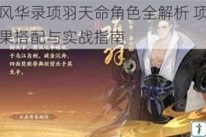 忘川风华录项羽天命角色全解析 项羽天命效果搭配与实战指南