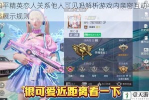 和平精英恋人关系他人可见吗解析游戏内亲密互动状态展示规则