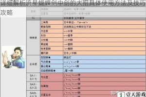 详细解析流星蝴蝶剑中剑的大招具体使用方法及技巧攻略