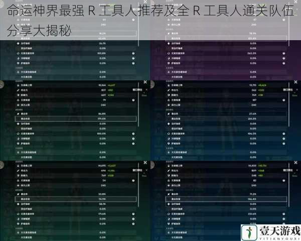 命运神界最强 R 工具人推荐及全 R 工具人通关队伍分享大揭秘
