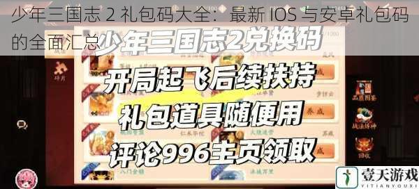 少年三国志 2 礼包码大全：最新 IOS 与安卓礼包码的全面汇总