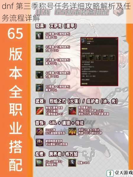 dnf 第三季称号任务详细攻略解析及任务流程详解