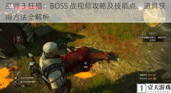 巫师 3 狂猎：BOSS 战视频攻略及技能点、道具获得方法全解析