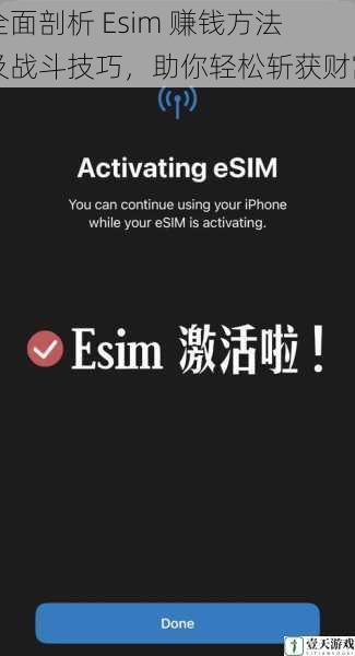 全面剖析 Esim 赚钱方法及战斗技巧，助你轻松斩获财富