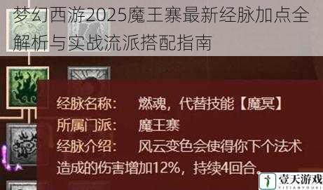 梦幻西游2025魔王寨最新经脉加点全解析与实战流派搭配指南