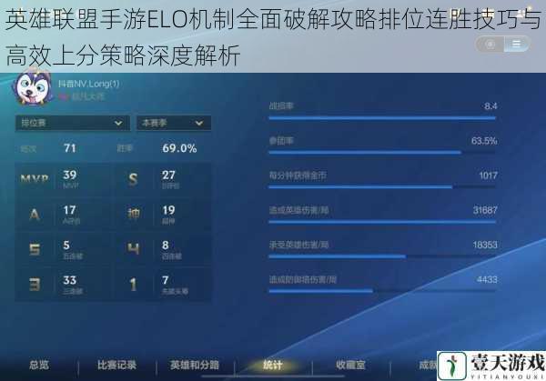 英雄联盟手游ELO机制全面破解攻略排位连胜技巧与高效上分策略深度解析