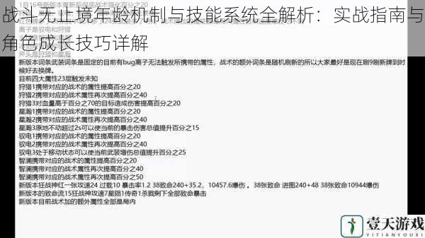 战斗无止境年龄机制与技能系统全解析：实战指南与角色成长技巧详解