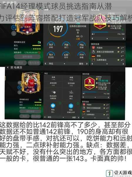 FIFA14经理模式球员挑选指南从潜力评估到阵容搭配打造冠军战队技巧解析