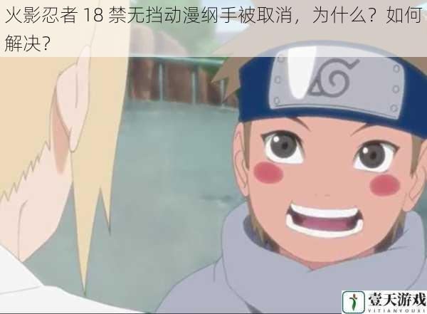 火影忍者 18 禁无挡动漫纲手被取消,为什么?如何解决?