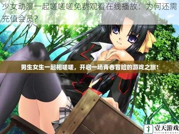 少女动漫一起嗟嗟嗟免费观看在线播放:为何还需充值会员?