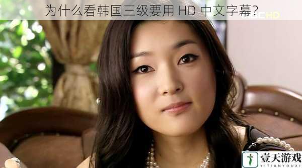 为什么看韩国三级要用 HD 中文字幕?
