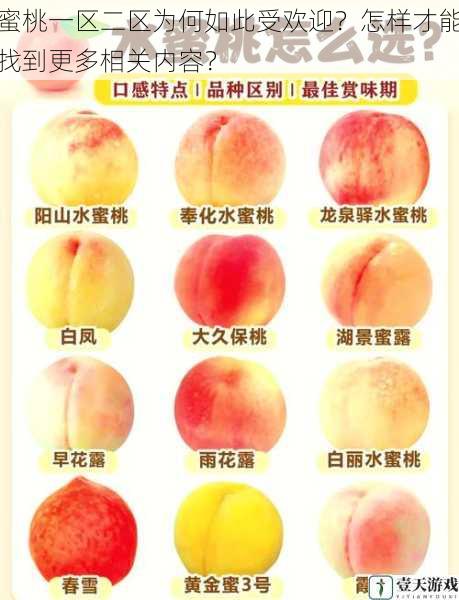 蜜桃一区二区为何如此受欢迎?怎样才能找到更多相关内容?