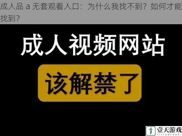 成人品 a 无套观看入口:为什么我找不到?如何才能找到?