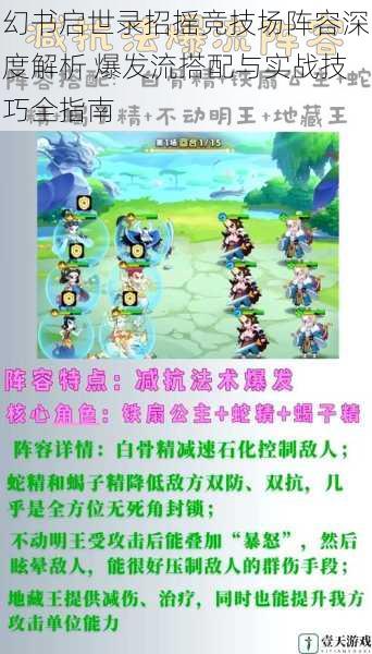幻书启世录招摇竞技场阵容深度解析 爆发流搭配与实战技巧全指南