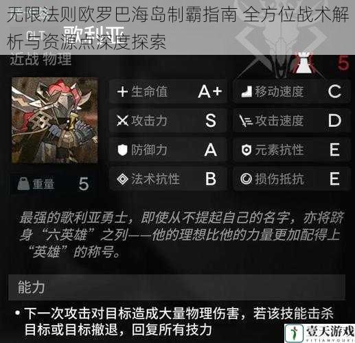 无限法则欧罗巴海岛制霸指南 全方位战术解析与资源点深度探索