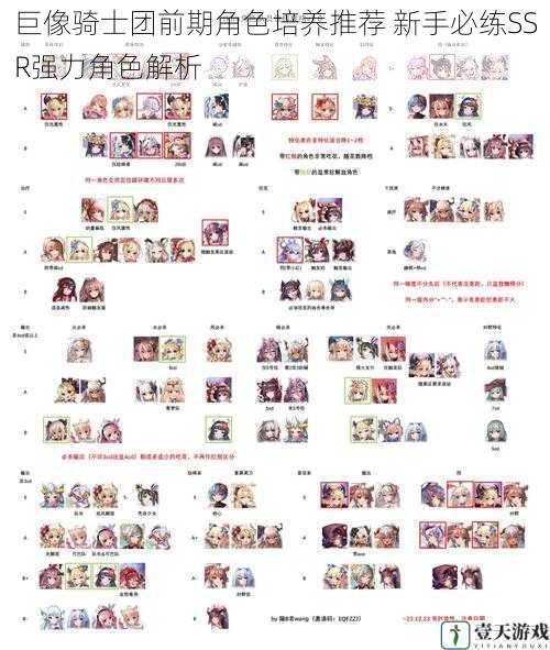 巨像骑士团前期角色培养推荐 新手必练SSR强力角色解析