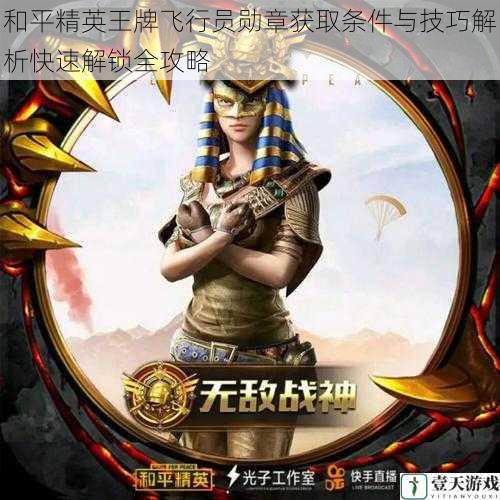 和平精英王牌飞行员勋章获取条件与技巧解析快速解锁全攻略