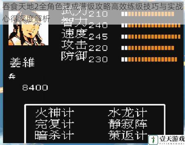 吞食天地2全角色速成满级攻略高效练级技巧与实战心得深度解析