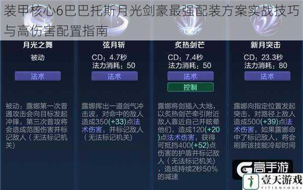 装甲核心6巴巴托斯月光剑豪最强配装方案实战技巧与高伤害配置指南