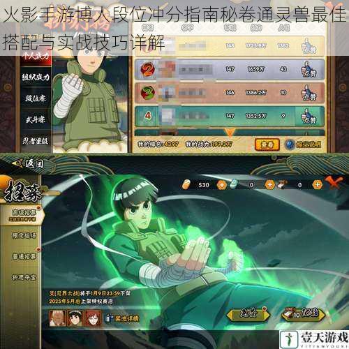 火影手游博人段位冲分指南秘卷通灵兽最佳搭配与实战技巧详解