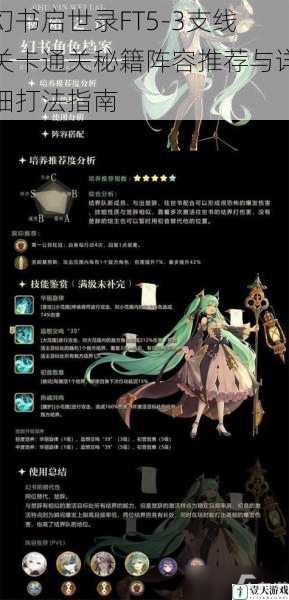 幻书启世录FT5-3支线关卡通关秘籍阵容推荐与详细打法指南