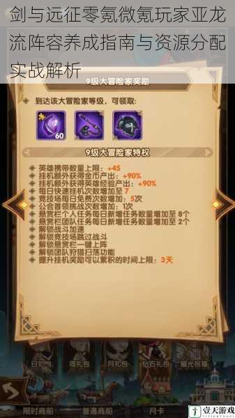 剑与远征零氪微氪玩家亚龙流阵容养成指南与资源分配实战解析