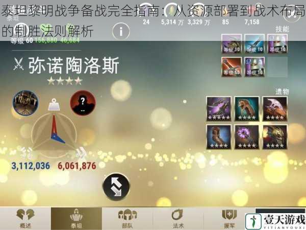 泰坦黎明战争备战完全指南:从资源部署到战术布局的制胜法则解析