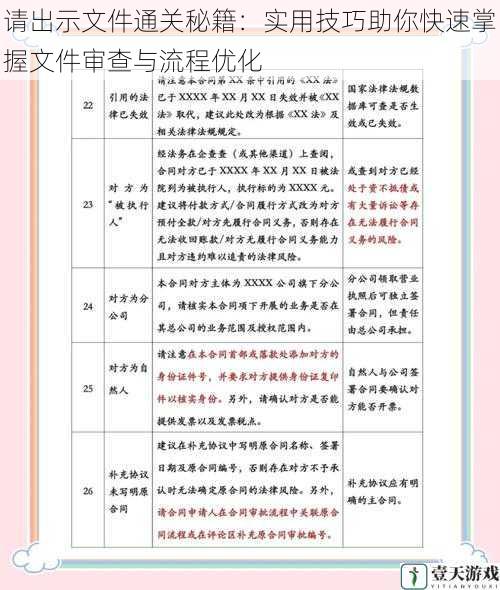 请出示文件通关秘籍:实用技巧助你快速掌握文件审查与流程优化