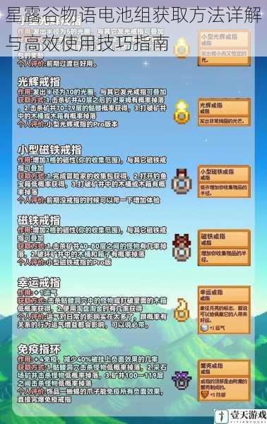 星露谷物语电池组获取方法详解与高效使用技巧指南