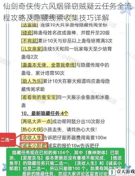 仙剑奇侠传六风烟驿窃贼疑云任务全流程攻略及隐藏线索收集技巧详解