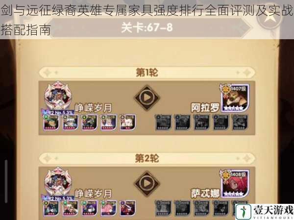 剑与远征绿裔英雄专属家具强度排行全面评测及实战搭配指南